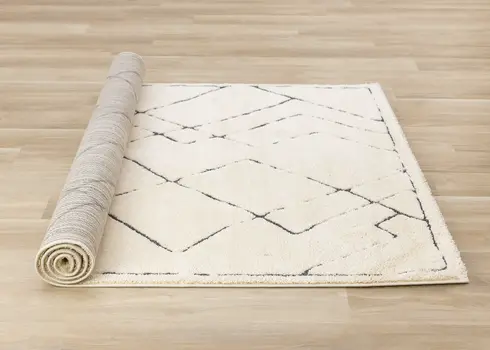 8' X 11' Cream Area Rug