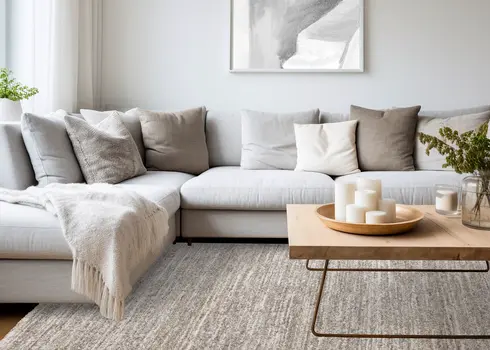 5' X 8' Brown Area Rug