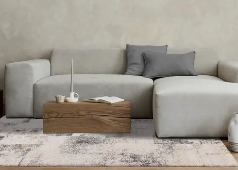 8' X 11' White Area Rug
