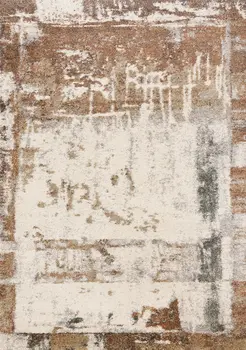 8' X 11' White And Green Area Rug