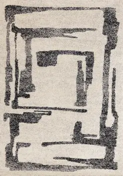5' X 8' White Area Rug