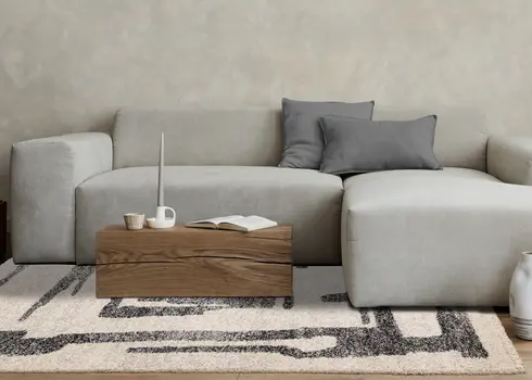 5' X 8' White Area Rug