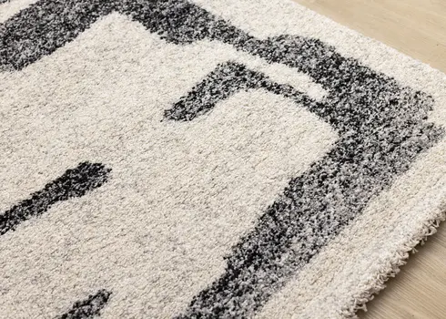 5' X 8' White Area Rug