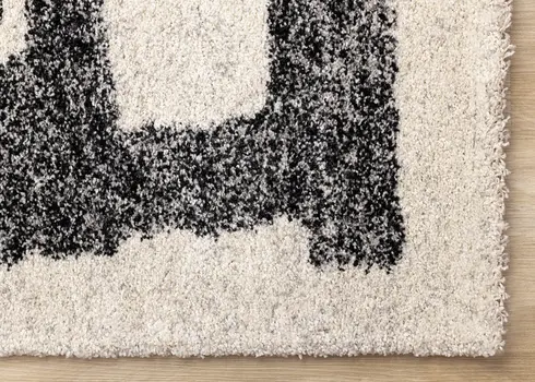 5' X 8' White Area Rug