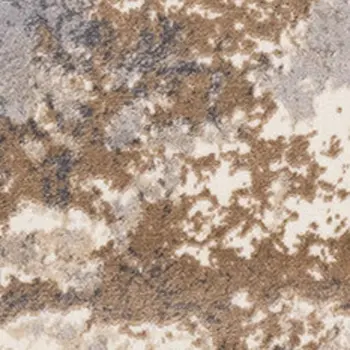8' X 11' Taupe And Brown Area Rug