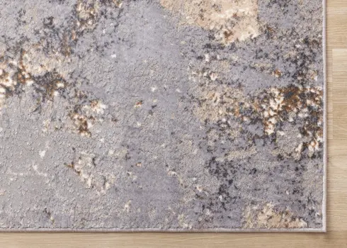 8' X 11' Taupe And Brown Area Rug