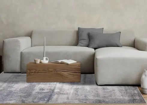 5' X 8' White Area Rug