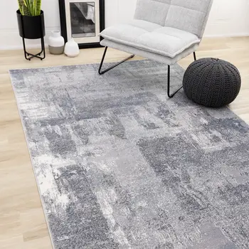 8' X 11' White Area Rug