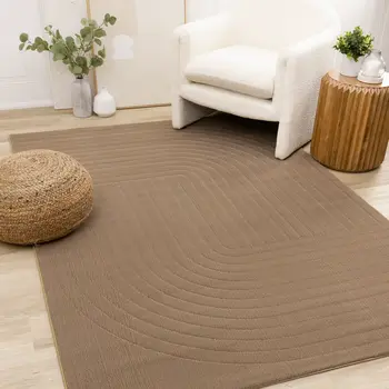 8' X 11' Brown Area Rug