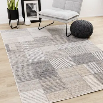 8' X 11' Black Area Rug