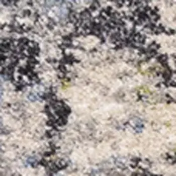 8' X 11' Taupe And Blue Area Rug