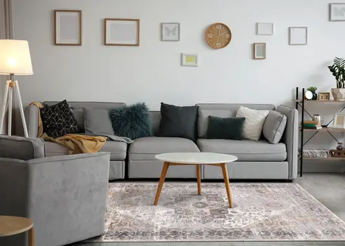 5' X 8' Brown Area Rug