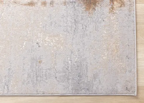 5' X 8' Taupe And Brown Area Rug