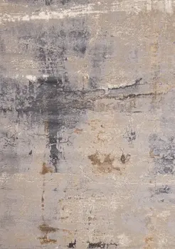 8' X 11' Taupe And Brown Area Rug