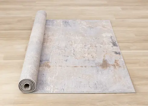 8' X 11' Taupe And Brown Area Rug