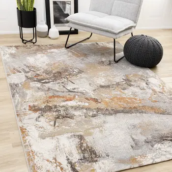 5' X 8' Black Area Rug