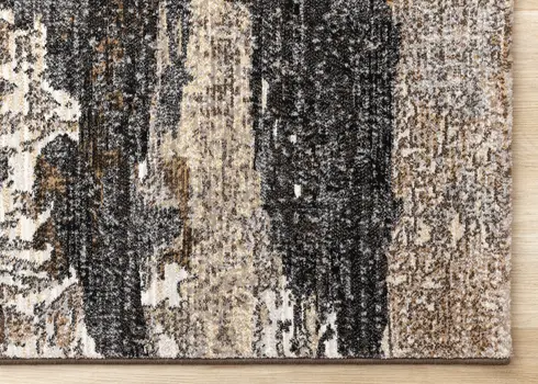 5' X 8' Black Area Rug