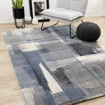 8' X 11' Blue Area Rug