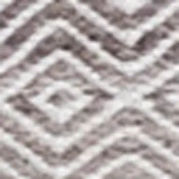5' X 8' Beige And Cream Geometric Hand Woven Area Rug