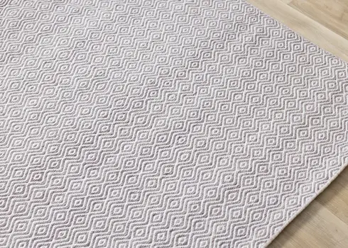 8' X 11' Beige And Cream Geometric Hand Woven Area Rug