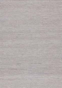 5' X 8' White And Taupe Striped Hand Woven Area Rug