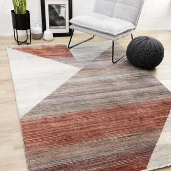 5' X 8' White Area Rug