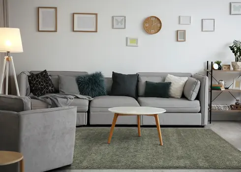 5' X 8' Green Area Rug