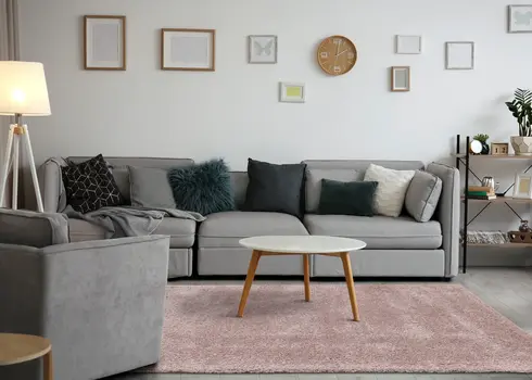 7' X 10' Pink Area Rug
