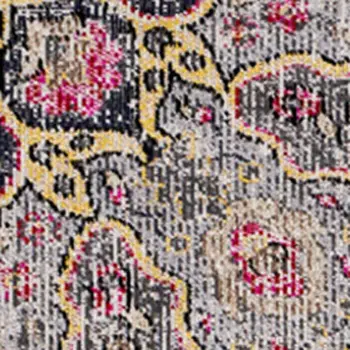 5' X 8' Blue And Yellow Area Rug
