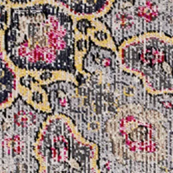 3' X 5' Blue And Yellow Area Rug