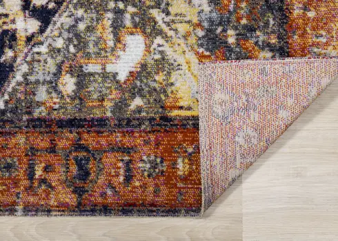 5' X 8' Orange Area Rug