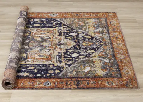 5' X 8' Orange Area Rug