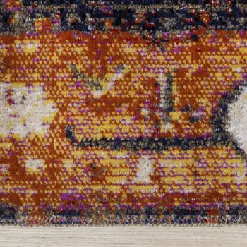 5' X 8' Orange Area Rug