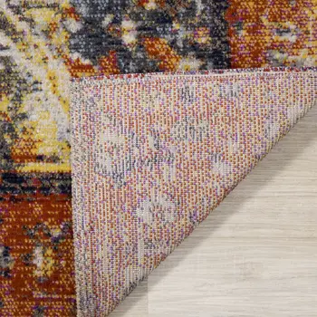 5' X 8' Orange Area Rug