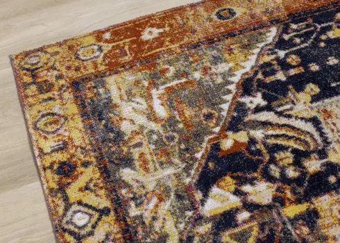 5' X 8' Orange Area Rug