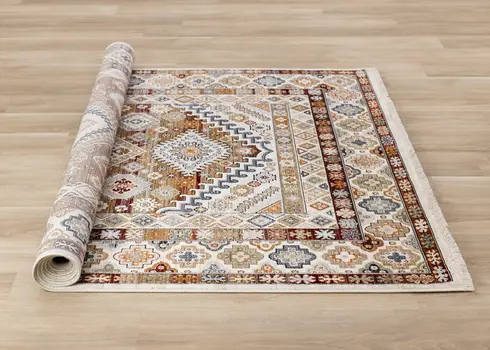 5' X 8' Cream Area Rug