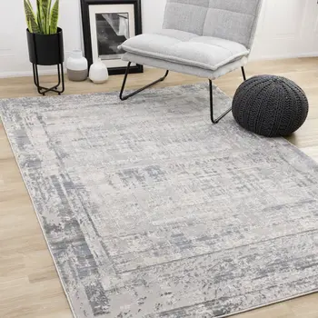 5' X 8' Blue Area Rug