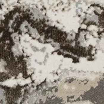 5' X 8' Taupe And Cream Area Rug