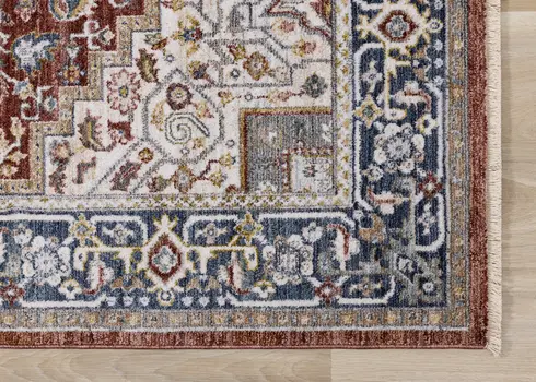 8' X 10' Red And Blue Area Rug