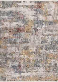 8' X 10' Cream And Blue Area Rug