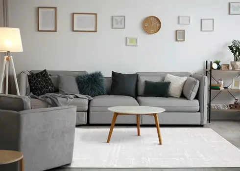 5' X 8' Cream Area Rug