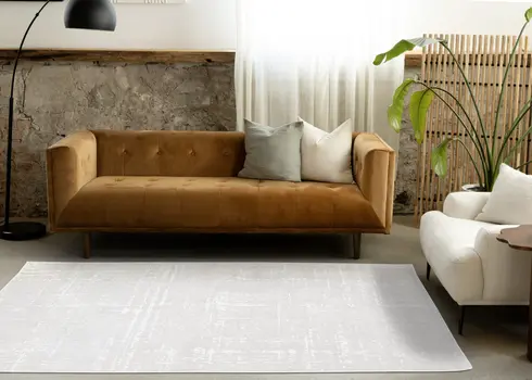 5' X 8' Cream Area Rug