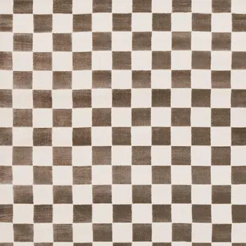 5' X 8' Brown And White Geometric Area Rug