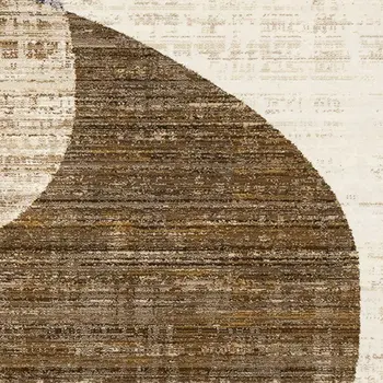 8' X 10' Cream And Blue Area Rug