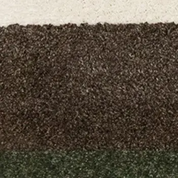 8' X 11' Cream And Green Geometric Area Rug