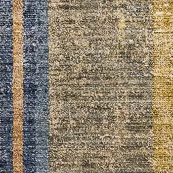 8' X 10' White And Blue Area Rug