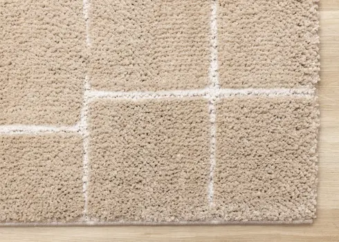 5' X 8' Gray And Taupe Geometric Area Rug