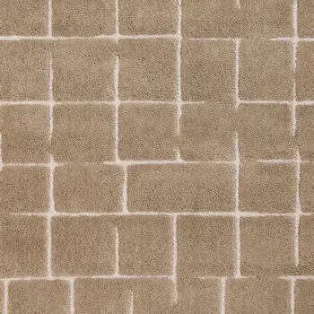 8' X 11' Gray And Taupe Geometric Area Rug