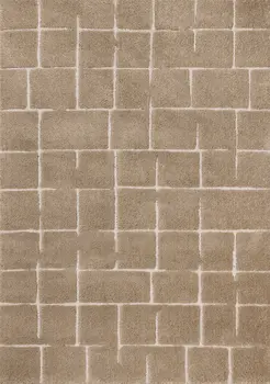 8' X 11' Gray And Taupe Geometric Area Rug