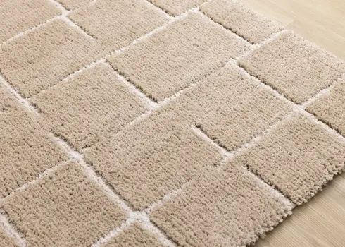 8' X 11' Gray And Taupe Geometric Area Rug